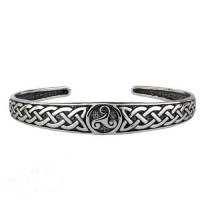 Gioielli - Bracciale con Triskelle- Acciaio inossidabile